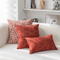 HKM-475667 Leopard Print Decorative Pillow and Waist Pillow Cover Set – Multiple Sizes Available
