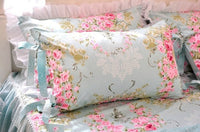 HKM-475667 Princess Style Summer Lace Four-Piece Duvet Cover Set for Various Bed Sizes