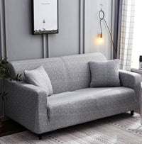 HKM-475731 All-Inclusive Solid Color Polyester Fabric Sofa Cover with Pillowcases