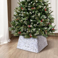 HKM-475795 Sequin Christmas Tree Skirt in Gold, Silver, and Red Paillette Designs