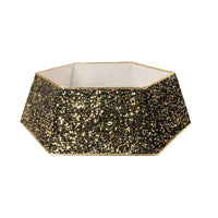 HKM-475795 Sequin Christmas Tree Skirt in Gold, Silver, and Red Paillette Designs