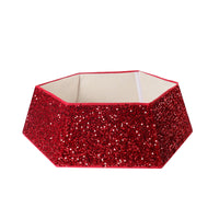 HKM-475795 Sequin Christmas Tree Skirt in Gold, Silver, and Red Paillette Designs