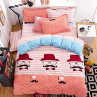 HKM-475987 Cartoon-Themed Four-Piece Quilt Cover Set in Various Colors and Sizes