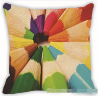 HKM-476051 Colorful Geometric Pattern Linen Pillowcase for Couch and Car Cushions
