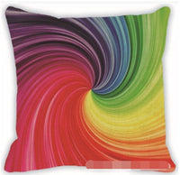 HKM-476051 Colorful Geometric Pattern Linen Pillowcase for Couch and Car Cushions