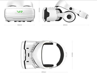 HKM-476243 Adjustable HD VR Glasses with Headset for 4.7-6.43 Inch Smartphones