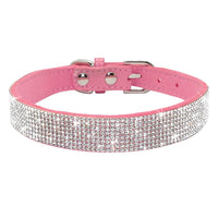 HKM-476371 Comfortable Velvet Pet Leash with Rhinestones for Small to Medium Dogs and Cats