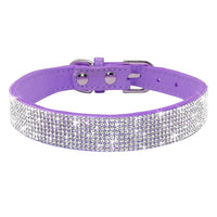 HKM-476371 Comfortable Velvet Pet Leash with Rhinestones for Small to Medium Dogs and Cats