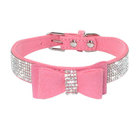 HKM-476371 Comfortable Velvet Pet Leash with Rhinestones for Small to Medium Dogs and Cats