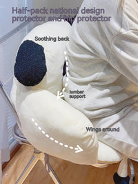 HKM-476563 Ergonomic Office Chair Backrest Cushion for Waist Support, 45×40×40 cm, PP Cotton