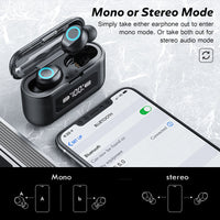 HKM-476563 Wireless Sports Bluetooth Headset with Waterproof Design and 9D Bass Sound