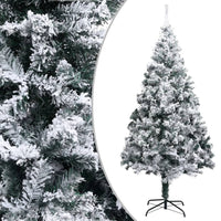 HKM-476627 Snow-Covered Artificial Christmas Tree, 150 cm PVC with Metal Stand