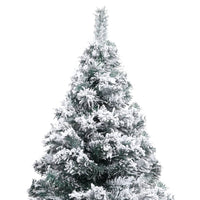 HKM-476627 Snow-Covered Artificial Christmas Tree, 150 cm PVC with Metal Stand