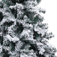 HKM-476627 Snow-Covered Artificial Christmas Tree, 150 cm PVC with Metal Stand