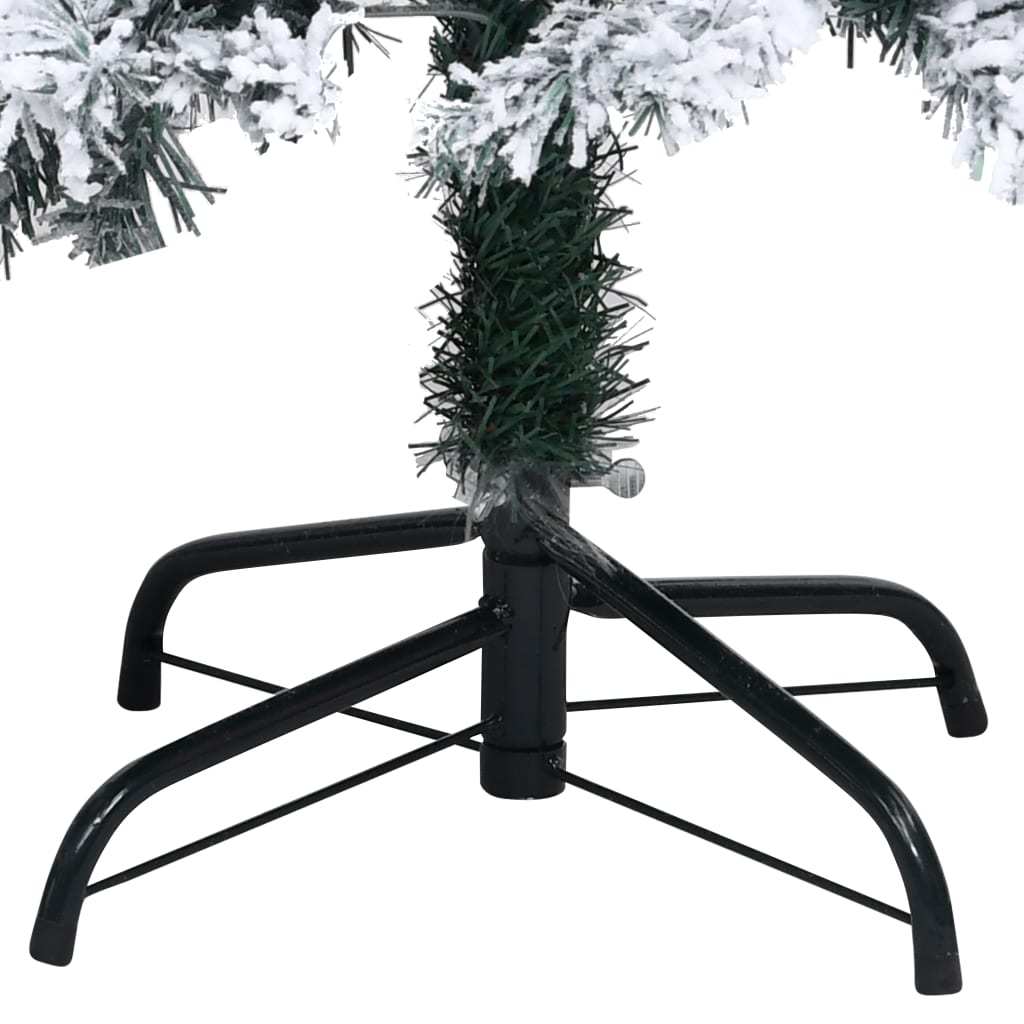 HKM-476627 Snow-Covered Artificial Christmas Tree, 150 cm PVC with Metal Stand