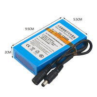 HKM-476691 Rechargeable 4000mAh Lithium Battery, Blue, 10.8-12.6V Output, Compact Size 9.5x5.5x2cm