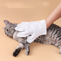 HKM-476755 Disposable Pet Cleaning Gloves for Cats and Dogs - Gentle Formula with Aloe Vera, Vitamin E, and Coconut Oil