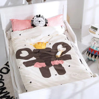 HKM-476819 Coral Baby Sleeping Bag - Soft Short Plush & 100% Cotton, 150cm Height, 75cm Width