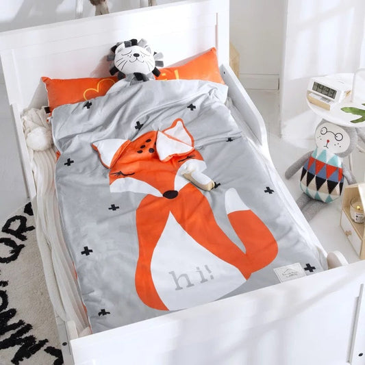 HKM-476819 Coral Baby Sleeping Bag - Soft Short Plush & 100% Cotton, 150cm Height, 75cm Width