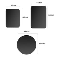 HKM-476883 Universal Magnetic Phone Mounting Plate – Matte Silver/Black