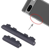 HKM-477011 Replacement Power and Volume Control Keys for Google Pixel 7a - Black
