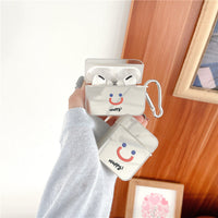 HKM-477331 Smiley Face TPU Protective Case for AirPods Pro - Compatible with Generations 1, 2, 3