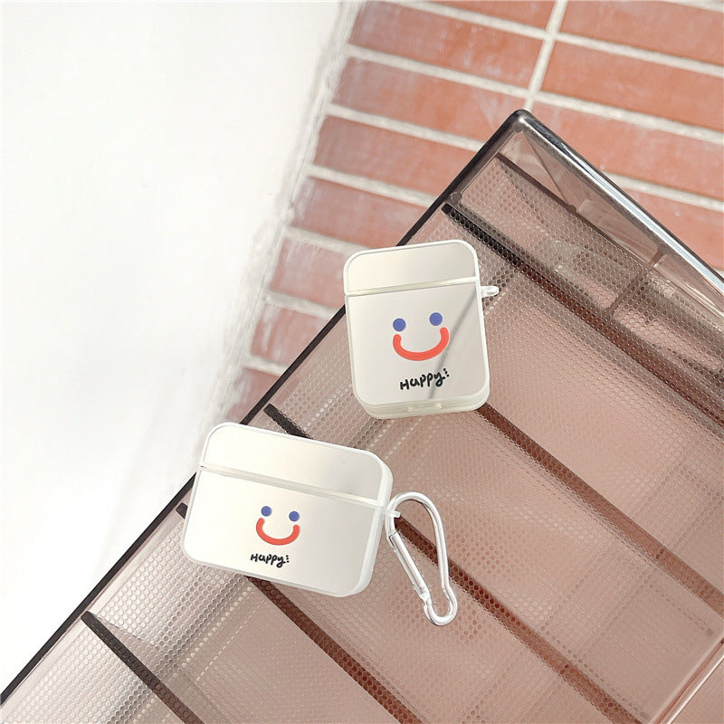HKM-477331 Smiley Face TPU Protective Case for AirPods Pro - Compatible with Generations 1, 2, 3
