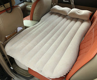 HKM-477587 Inflatable Car Bed with Flocking Cloth, Storage Bag, 2 Pillows, and Pump - Universal Fit for Five-Seater Cars