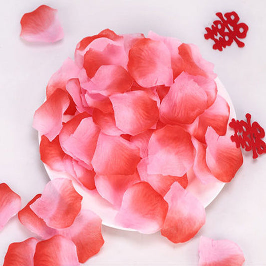 HKM-477651 Silk Rose Petals for Romantic Proposals - Available in Various Colors and Pack Sizes