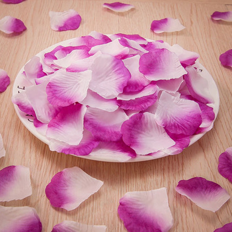 HKM-477651 Silk Rose Petals for Romantic Proposals - Available in Various Colors and Pack Sizes