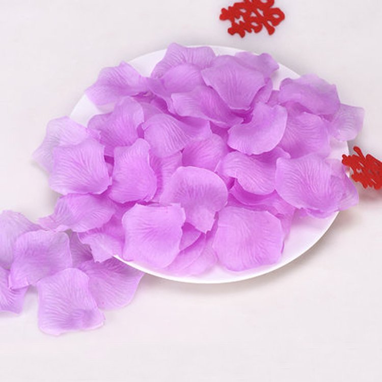 HKM-477651 Silk Rose Petals for Romantic Proposals - Available in Various Colors and Pack Sizes