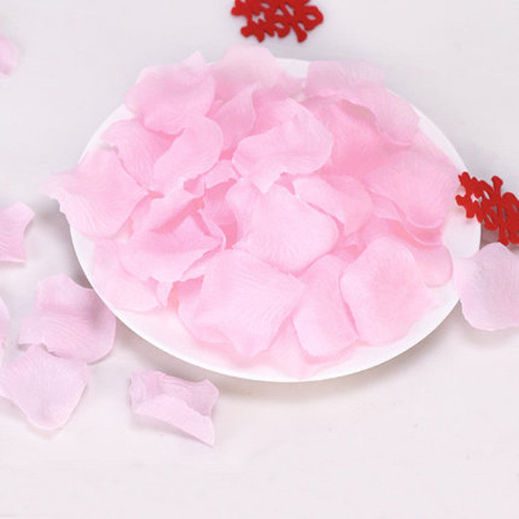 HKM-477651 Silk Rose Petals for Romantic Proposals - Available in Various Colors and Pack Sizes