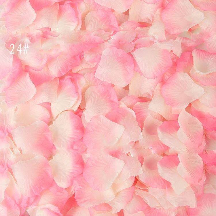 HKM-477651 Silk Rose Petals for Romantic Proposals - Available in Various Colors and Pack Sizes
