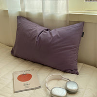 HKM-477651 Solid Color Washed Cotton Pillowcase 48x74cm, 100% Pure Cotton, Ins Style