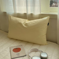 HKM-477651 Solid Color Washed Cotton Pillowcase 48x74cm, 100% Pure Cotton, Ins Style