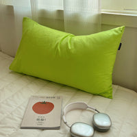 HKM-477651 Solid Color Washed Cotton Pillowcase 48x74cm, 100% Pure Cotton, Ins Style