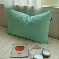 HKM-477651 Solid Color Washed Cotton Pillowcase 48x74cm, 100% Pure Cotton, Ins Style