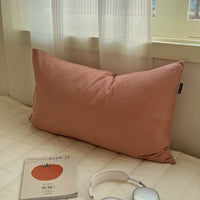 HKM-477651 Solid Color Washed Cotton Pillowcase 48x74cm, 100% Pure Cotton, Ins Style