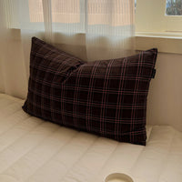 HKM-477651 Solid Color Washed Cotton Pillowcase 48x74cm, 100% Pure Cotton, Ins Style