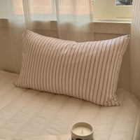 HKM-477651 Solid Color Washed Cotton Pillowcase 48x74cm, 100% Pure Cotton, Ins Style