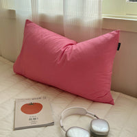 HKM-477651 Solid Color Washed Cotton Pillowcase 48x74cm, 100% Pure Cotton, Ins Style