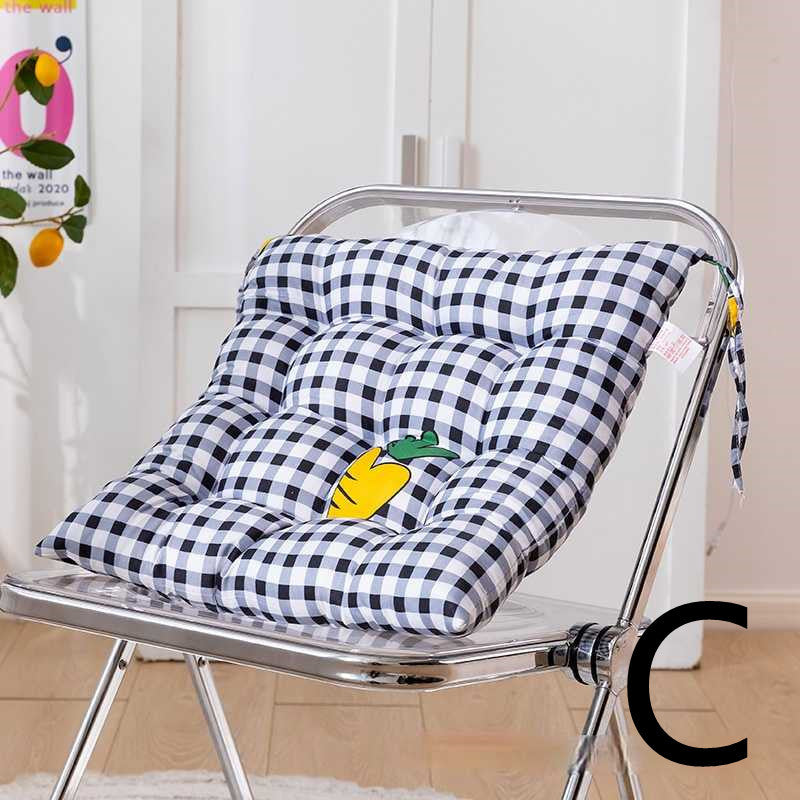 HKM-477651 Thickened Sanded Office Chair Cushion in Fashionable Print Design