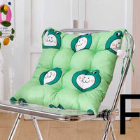HKM-477651 Thickened Sanded Office Chair Cushion in Fashionable Print Design