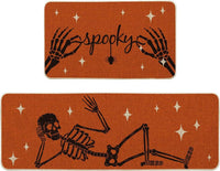 HKM-477715 Fall-Themed Non-Slip Anti-Fatigue Kitchen Mat Set - Waterproof and Heavy Duty Comfort Rug for Home and Office