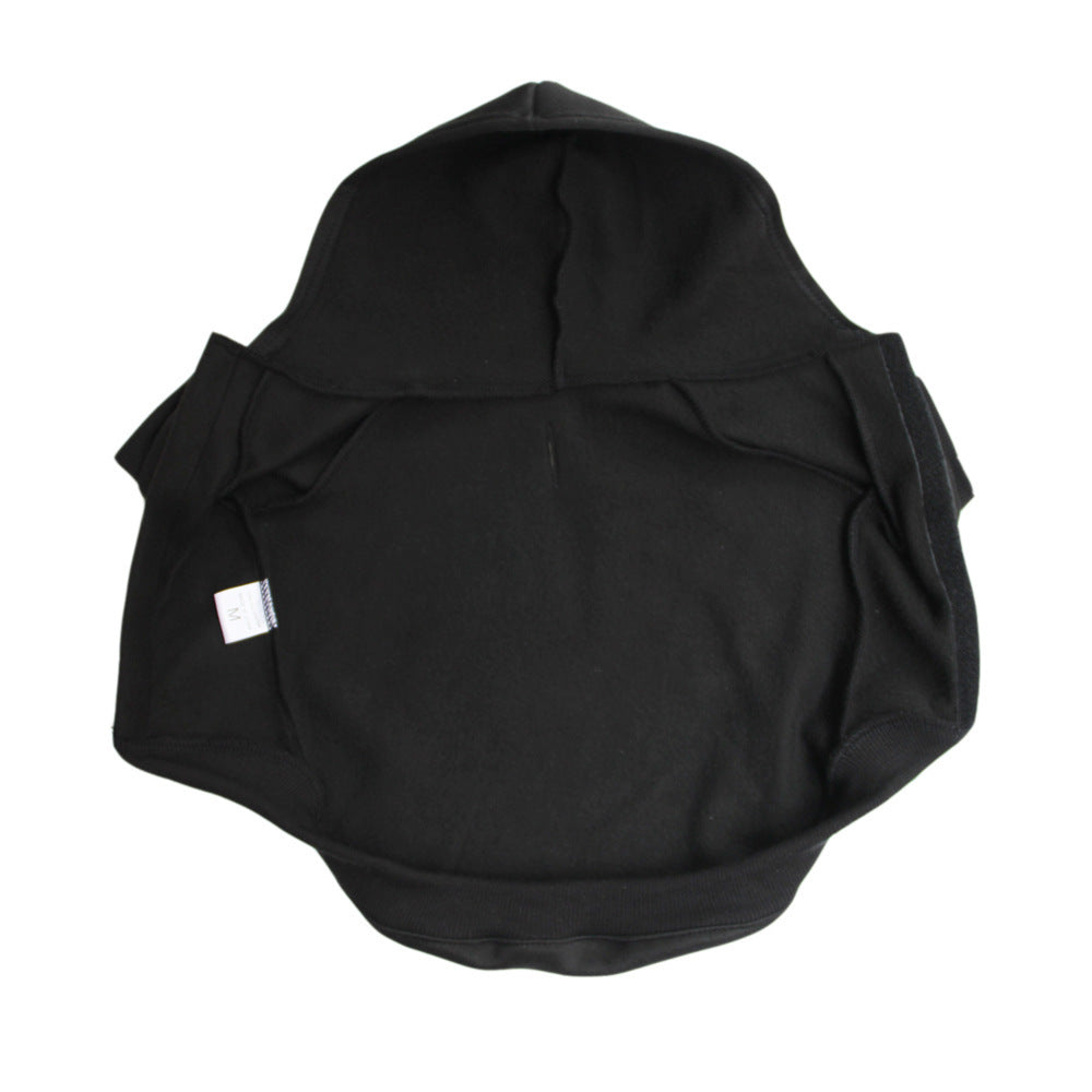 HKM-477843 Cozy Casual Black Fleece Sweatshirt for Autumn and Winter Wear