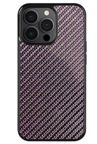 HKM-477907 Carbon Fiber 3K Twill Phone Case for iPhone 11, 12, 13, 14 in Blue, Purple, Red (Magnetic & Non-Magnetic)