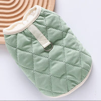 HKM-477971 Cozy Autumn and Winter Vest for Small Dogs in Yellow and Green