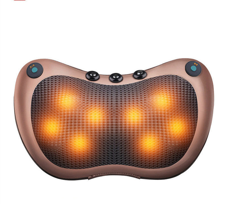 HKM-478355 Double-Turn Massage Pillow with Infrared Therapy for Neck, Back, Waist, and Legs