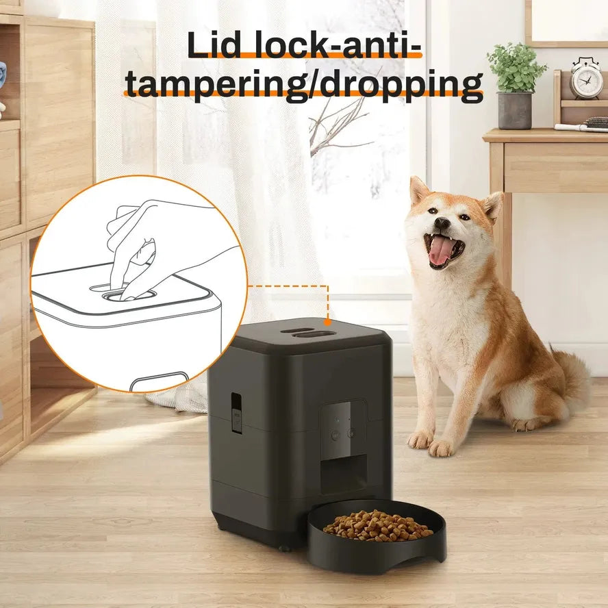 KTX-478419 Automatic 2L Pet Feeder with APP Control for Timed Dry Food Dispensing