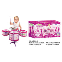 HKM-478547 Kids Modern Design Jazz Drum Set with Stool - Educational Musical Toy for Children